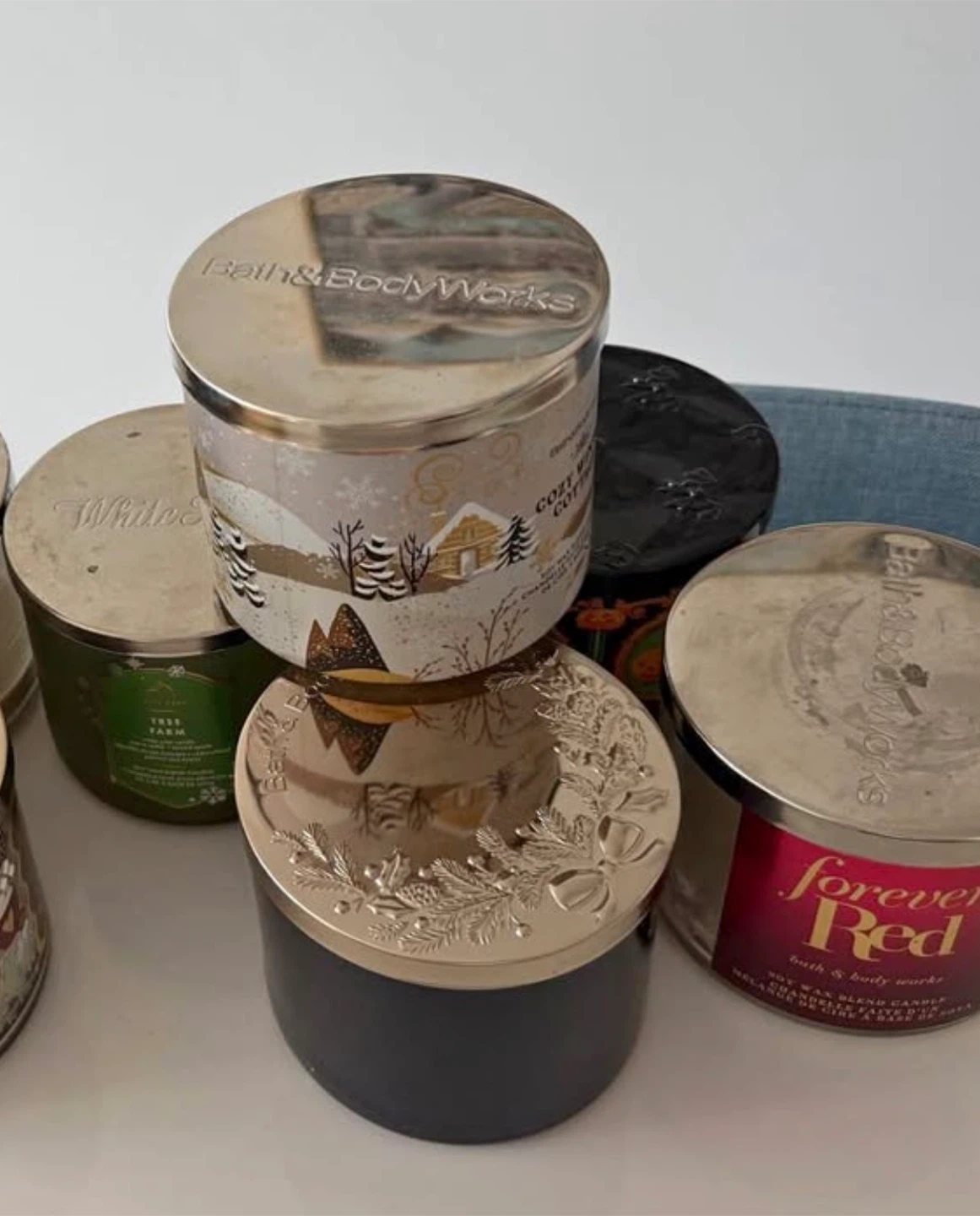 21 EMPTY Bath & Body Works 3-Wick  HOLDERS