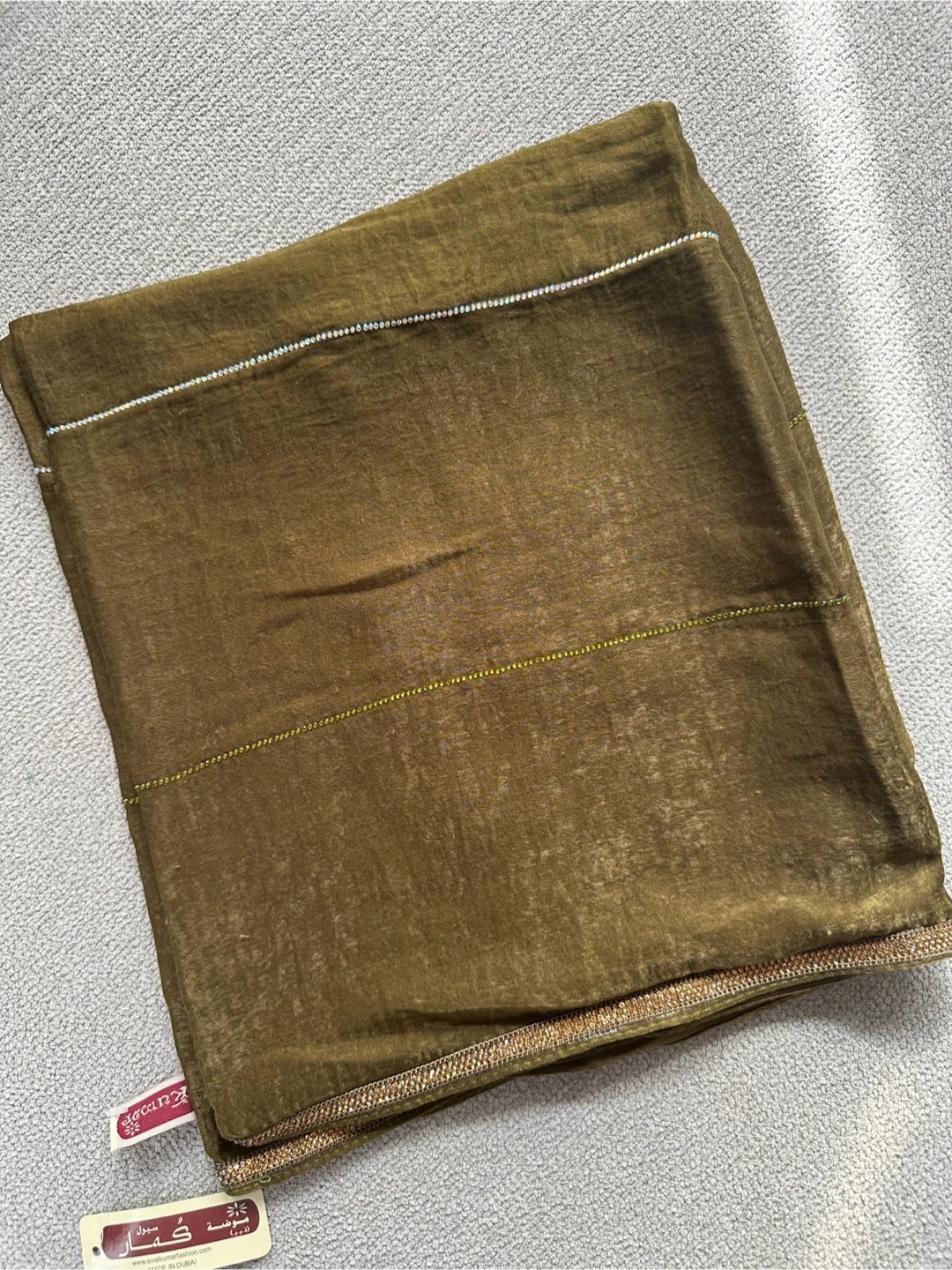 Siva Kumar Fashion Olive Green Scarf