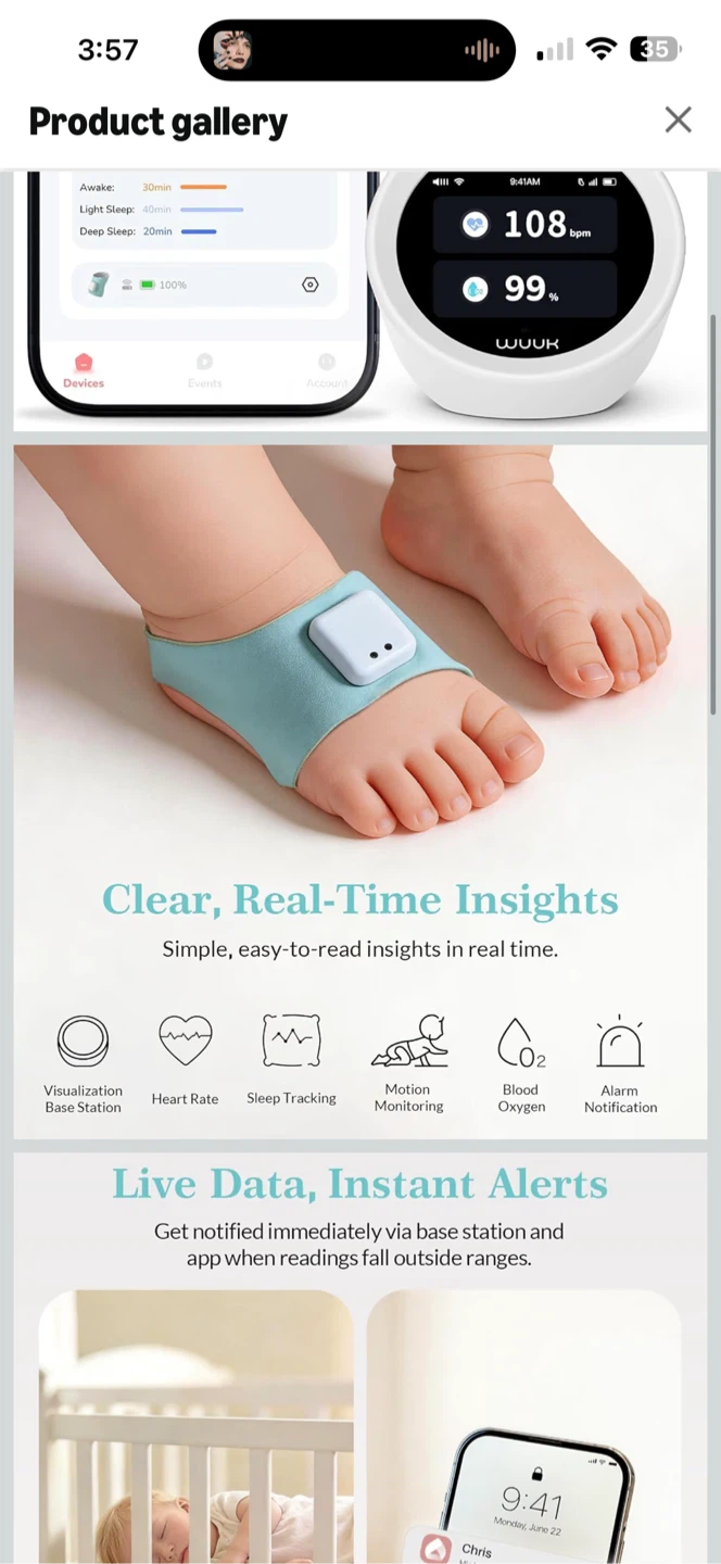 WUUK Baby Smart Monitor System - photo 2