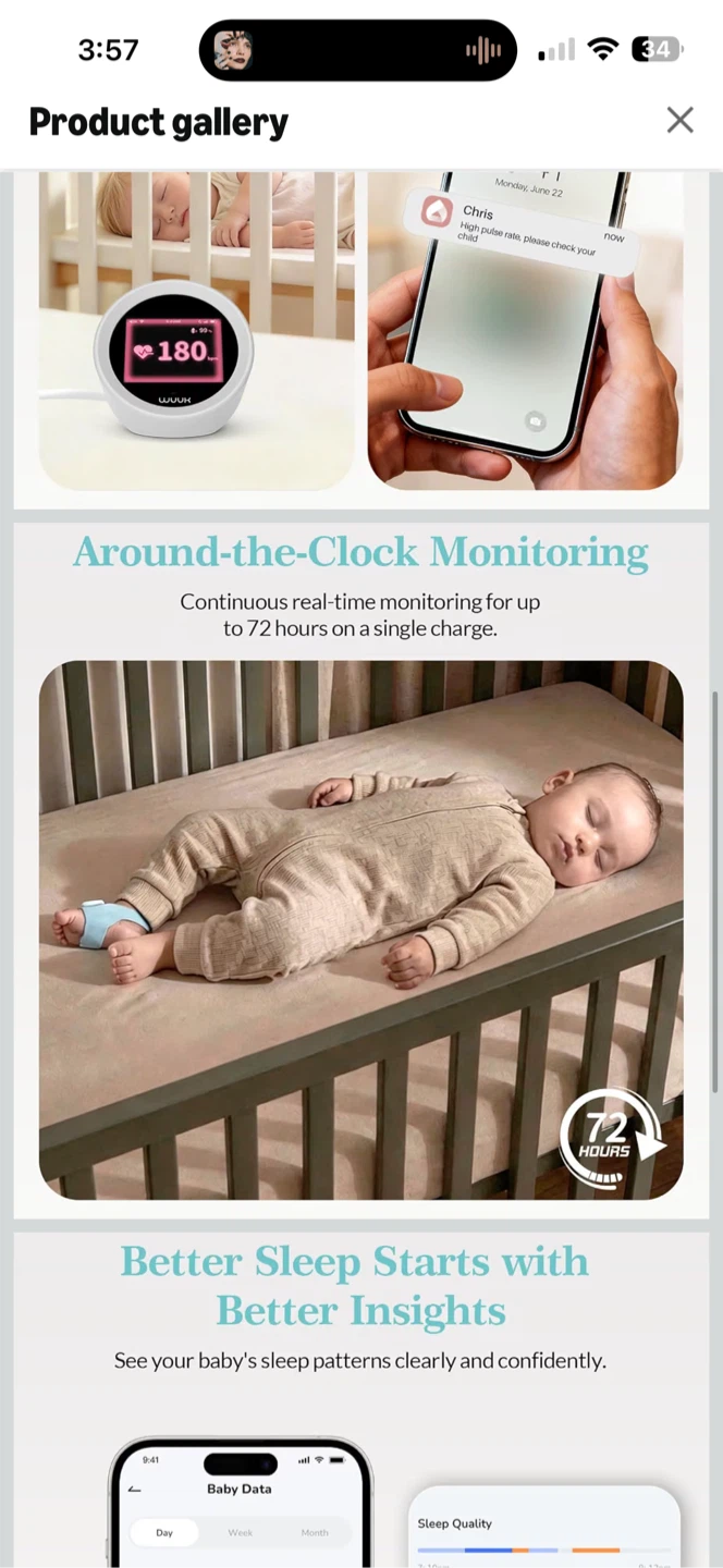 WUUK Baby Smart Monitor System - photo 4