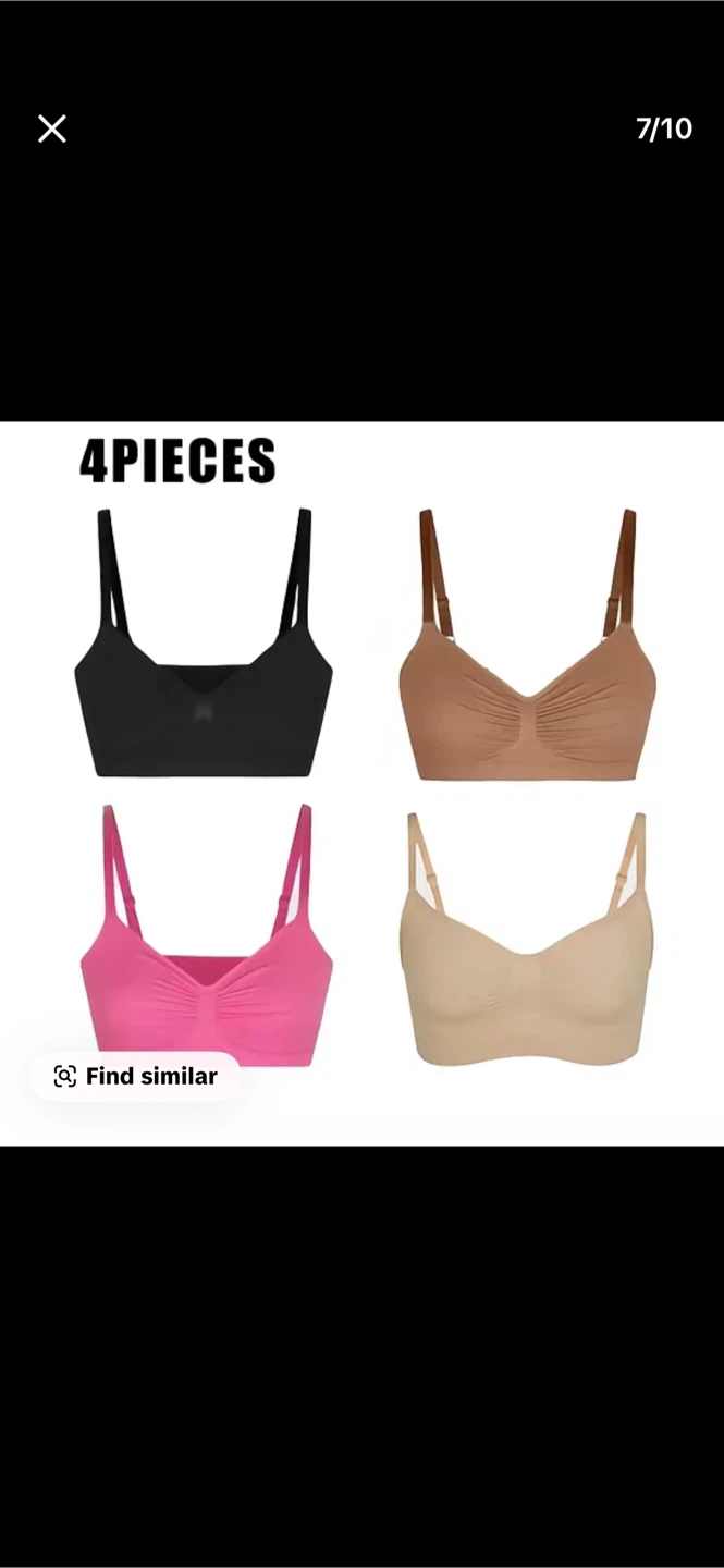 4-Piece Wireless Comfort Bra Set - photo 2