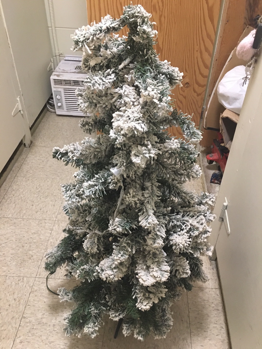 Flocked Artificial Christmas Tree