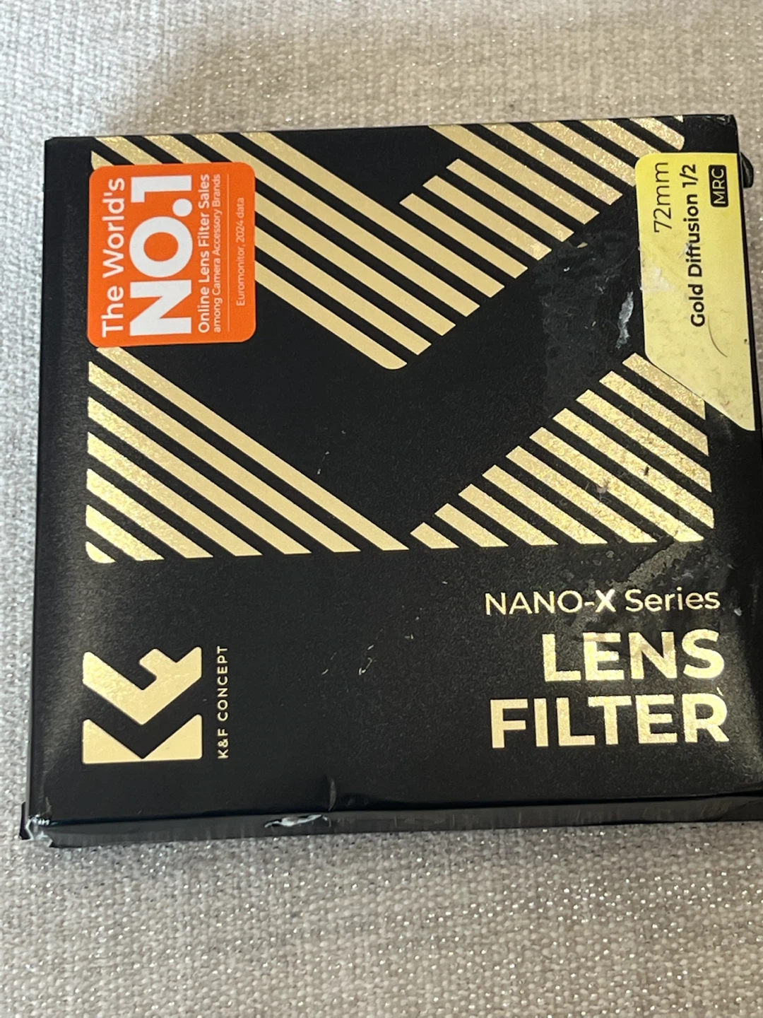 K&F Concept 72mm Gold Diffusion 1/2 Nano-X Lens Filter