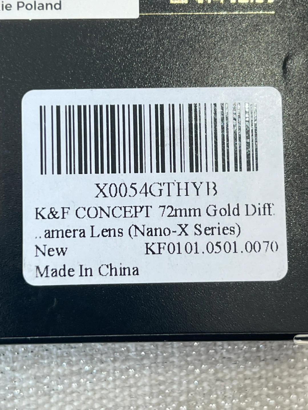K&F Concept 72mm Gold Diffusion 1/2 Nano-X Lens Filter - photo 3
