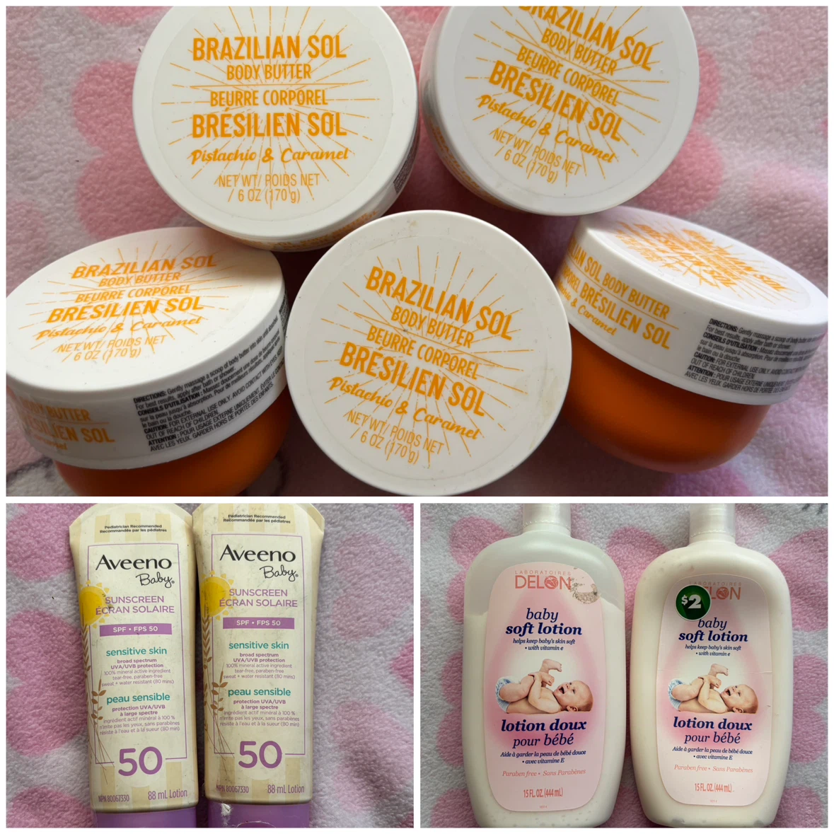Bundle Of Assorted Body Butter/Sunscreen/Lotion