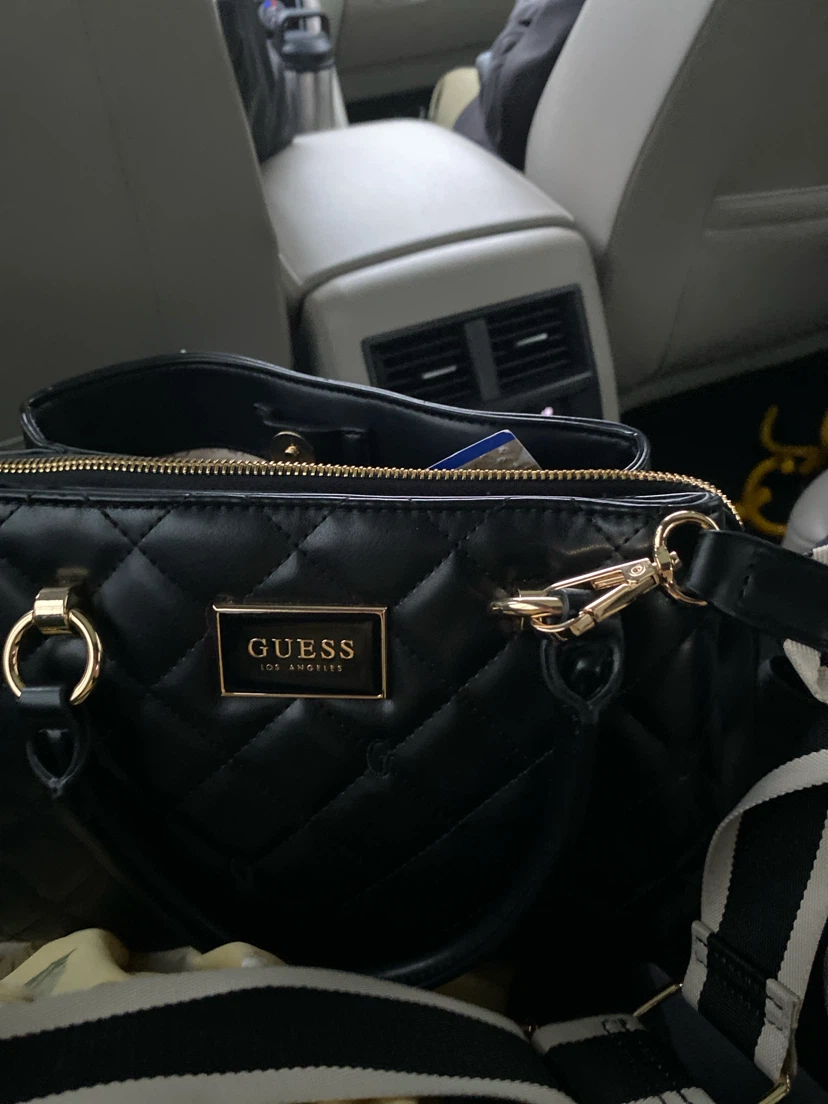Guess Los Angeles Quilted Black Handbag