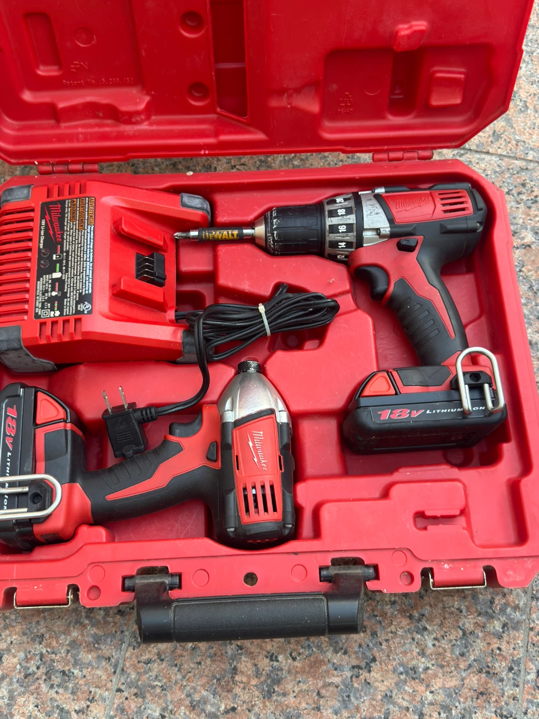 Milwaukee 18V Cordless Drill and Impact Driver Set