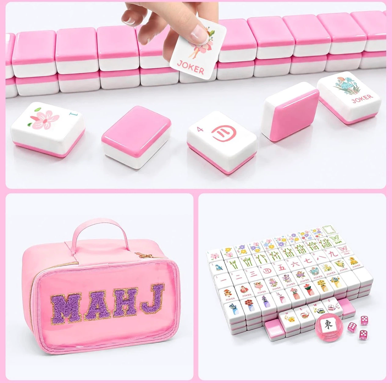 Pink Fairy Themed Mahjong Tile Set - photo 4