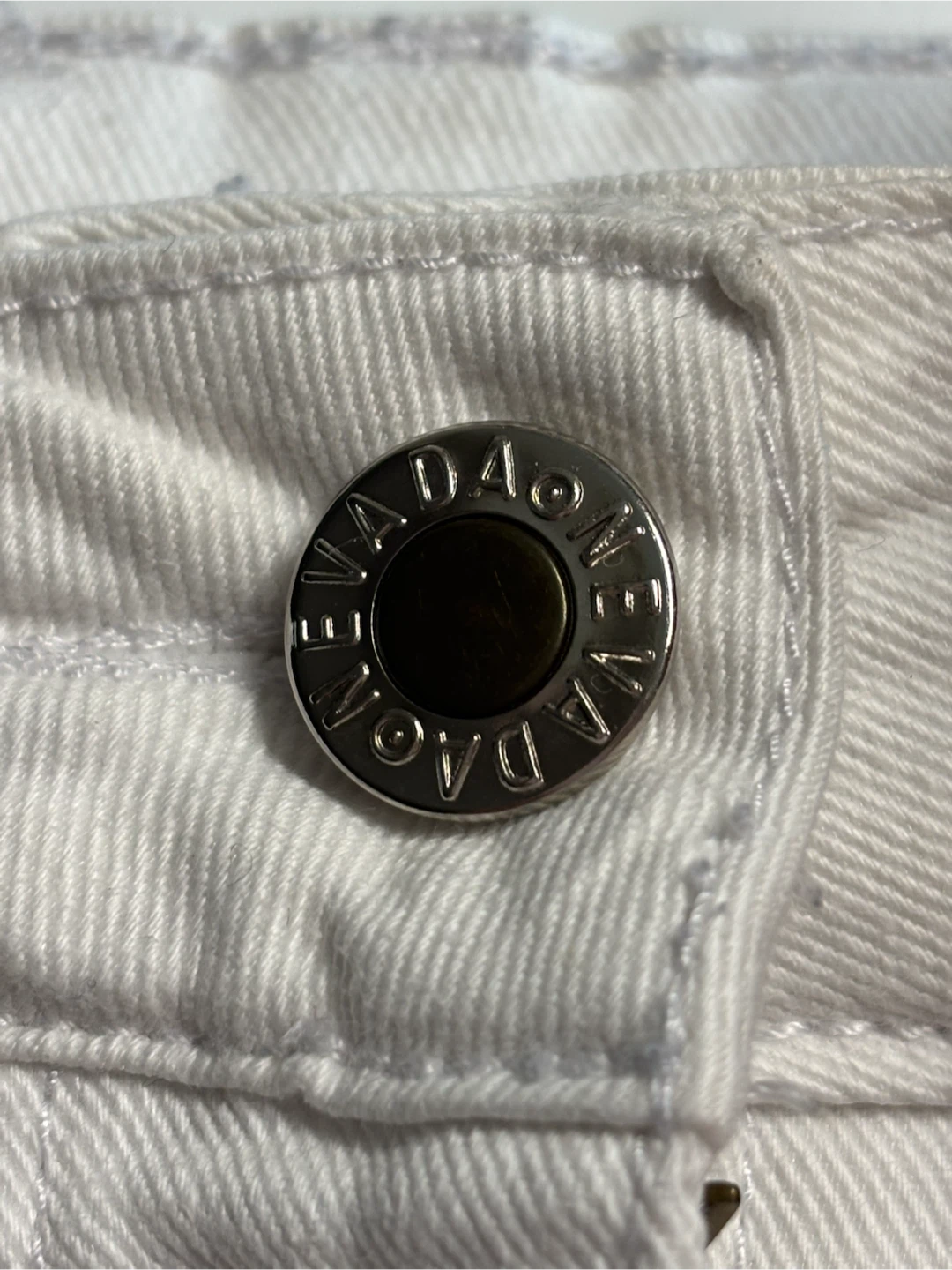 Nevada white denim skirt - photo 3