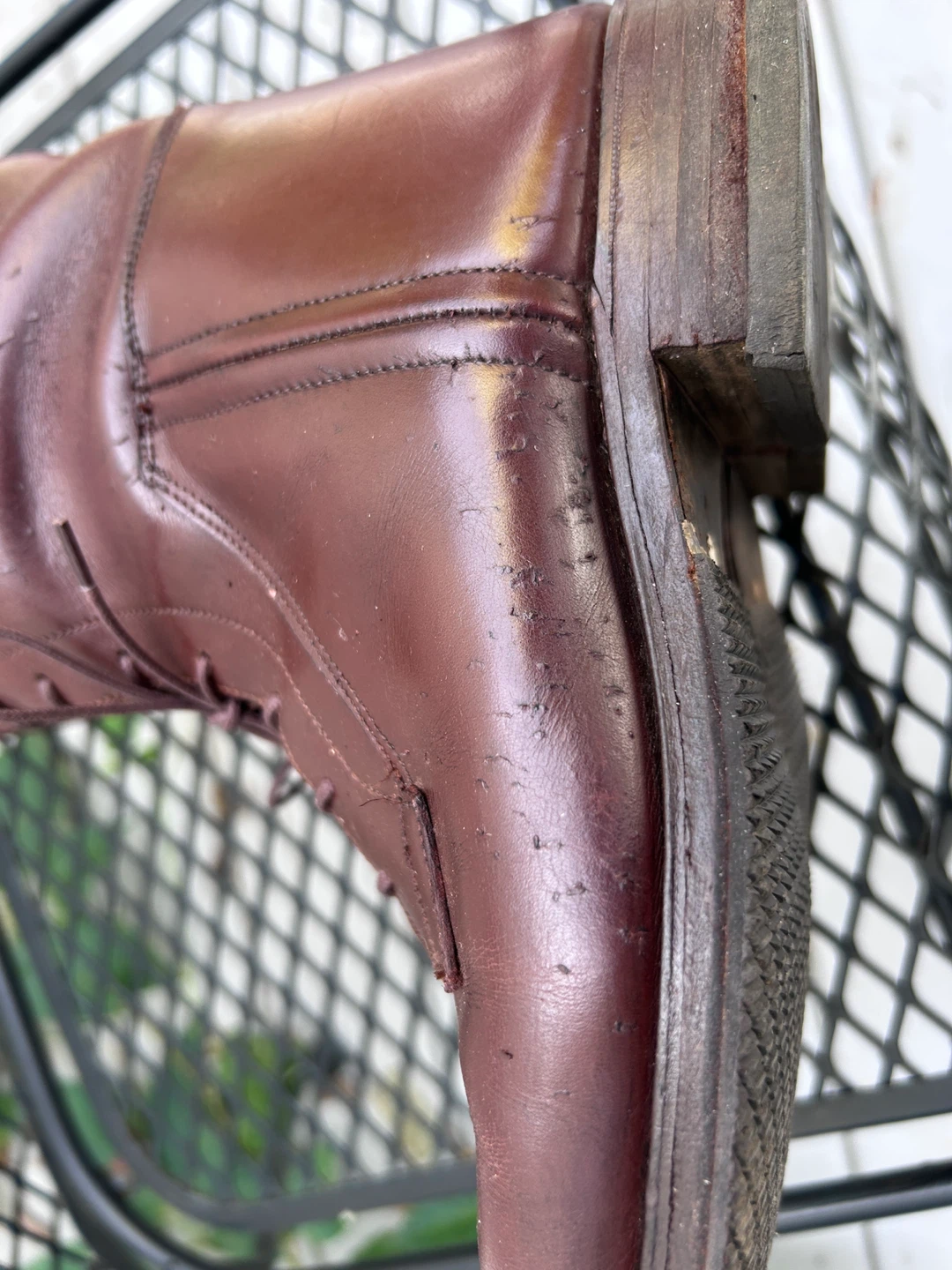 Vintage Brown Leather Field Boots - photo 5