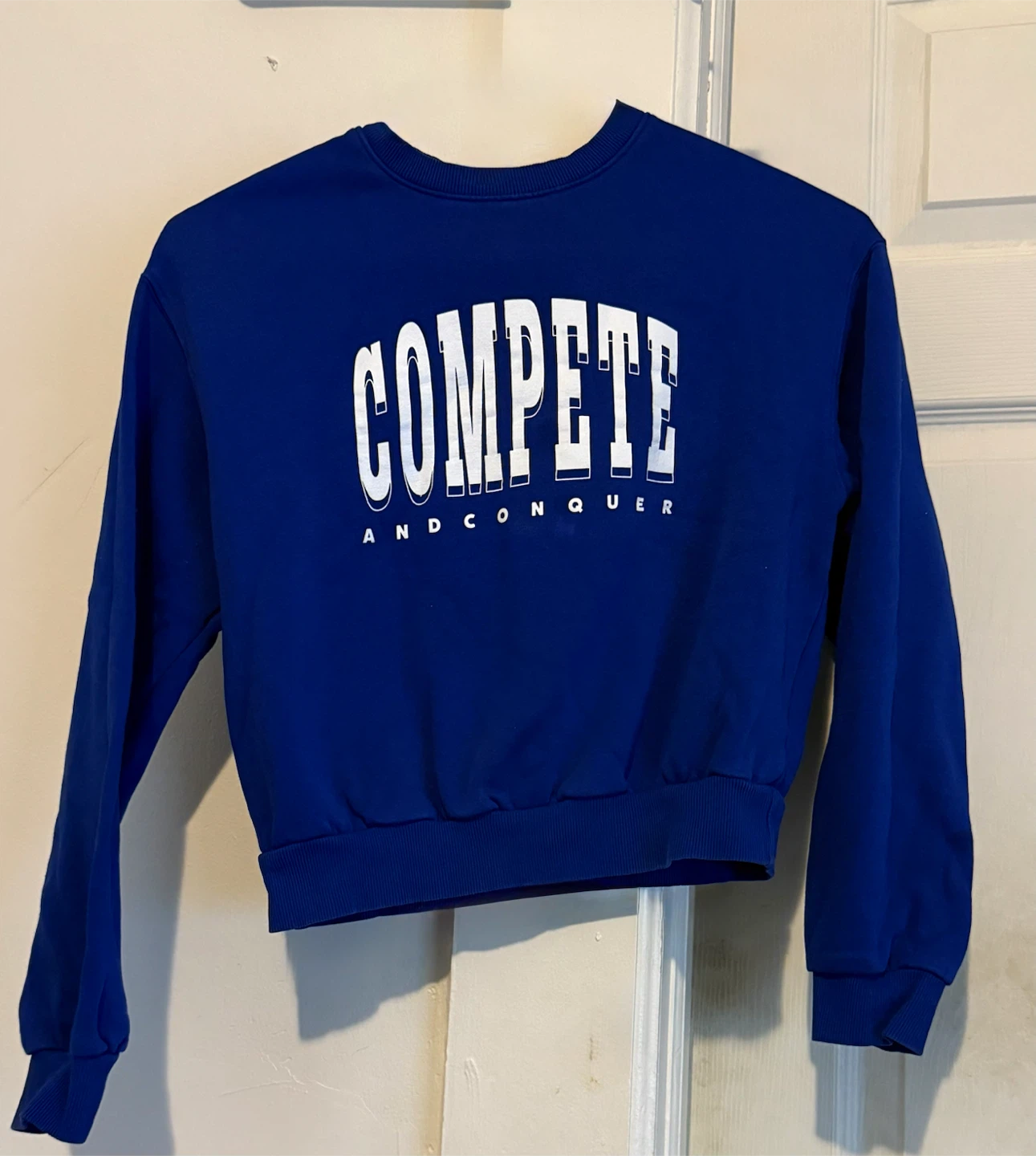 H&M DIVIDED Blue Compete and Conquer Sweatshirt