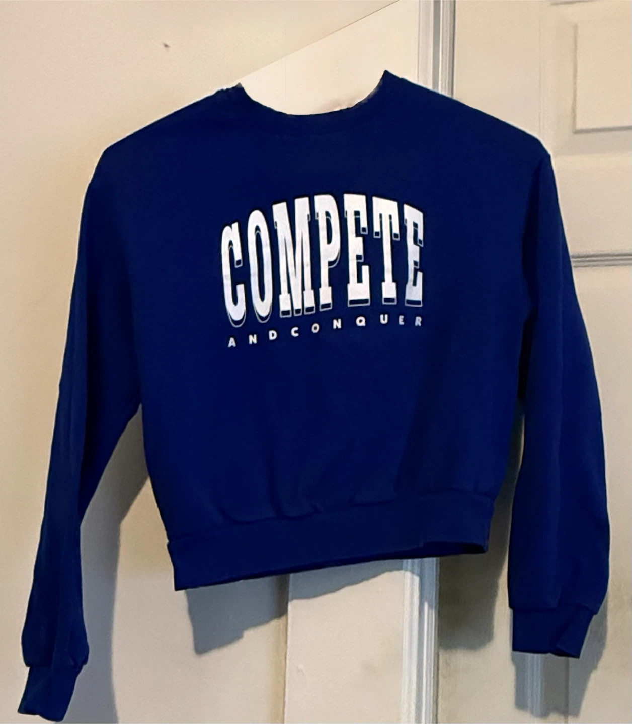 H&M DIVIDED Blue Compete and Conquer Sweatshirt - photo 3