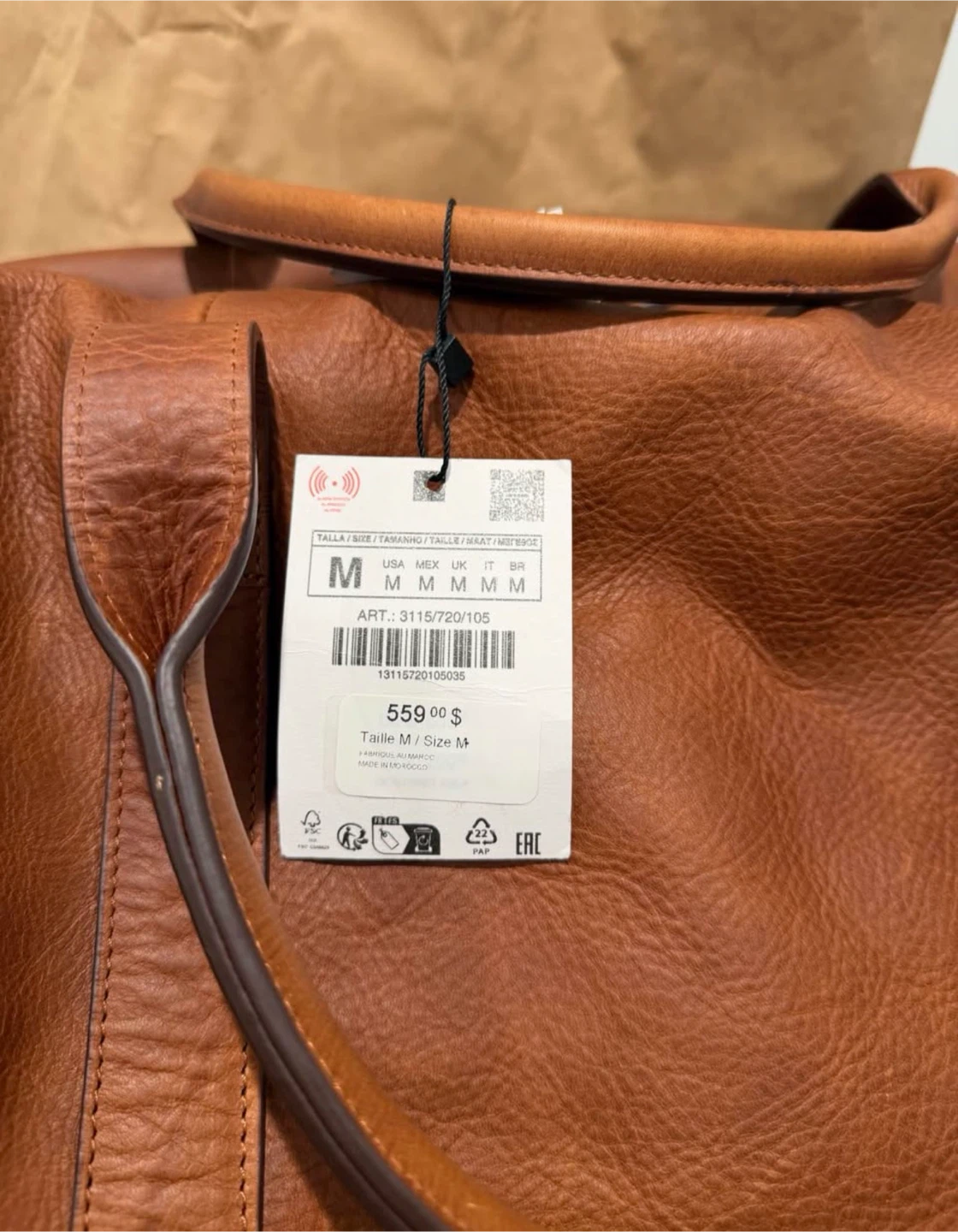 Zara XL Leather Limited Edition Handbag - photo 3