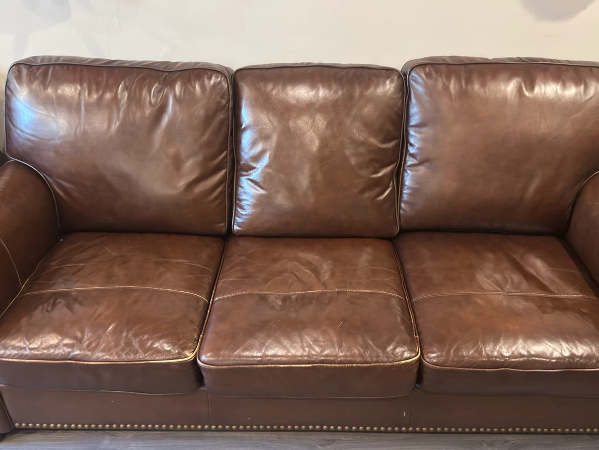 Brown Leather Sofa for sale