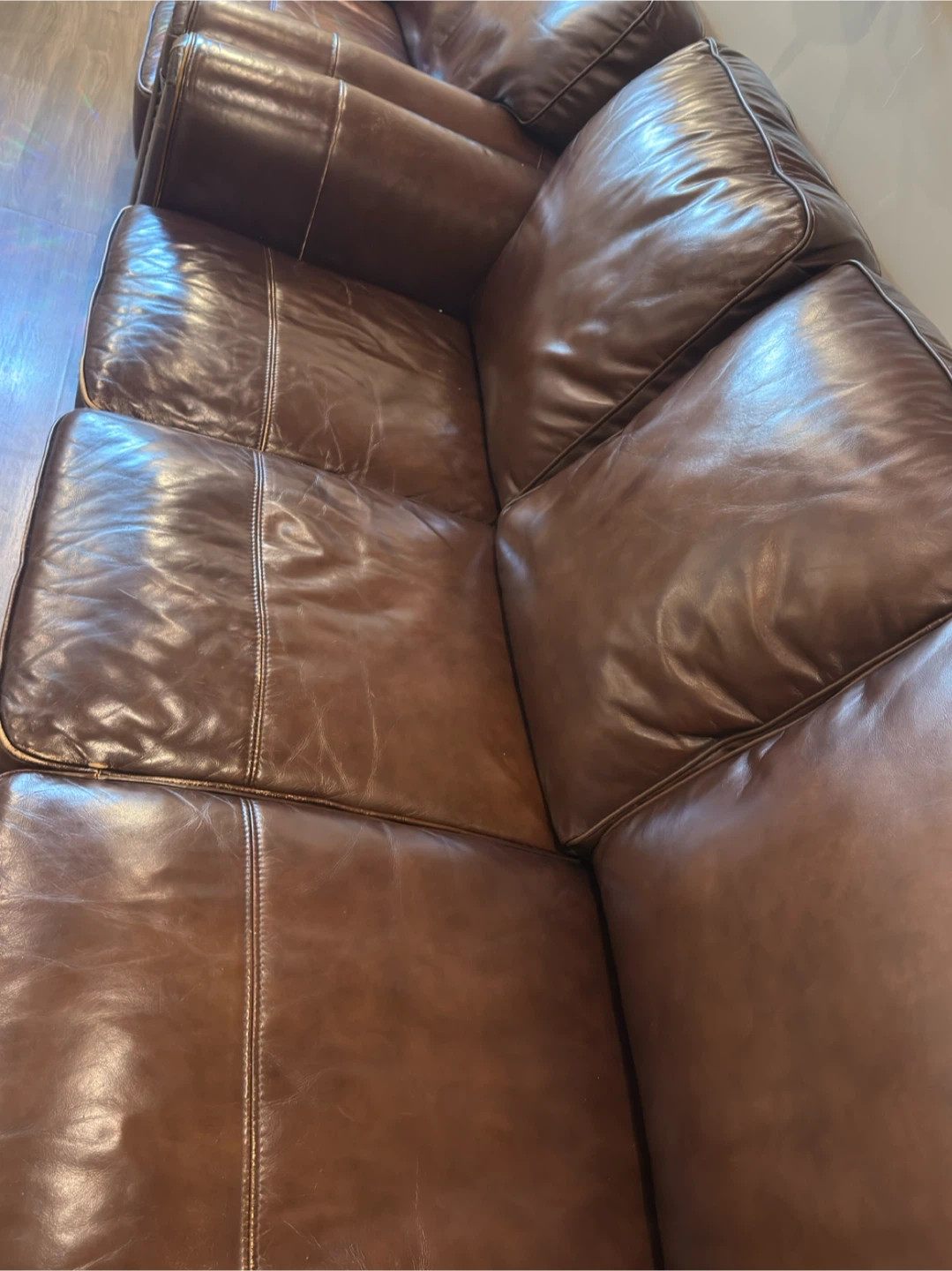 Brown Leather Sofa for sale - photo 2