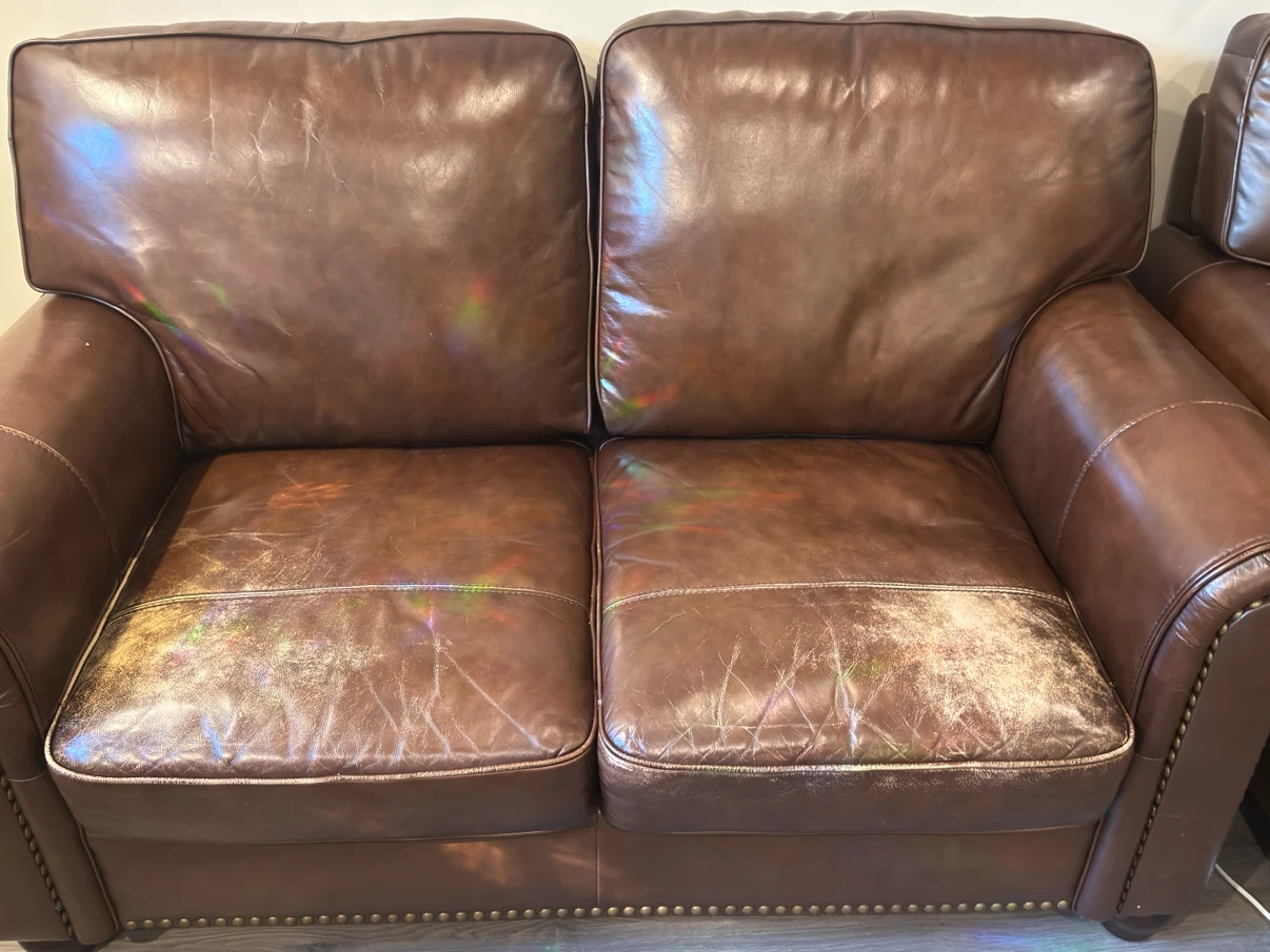 Brown Leather Sofa for sale - photo 3