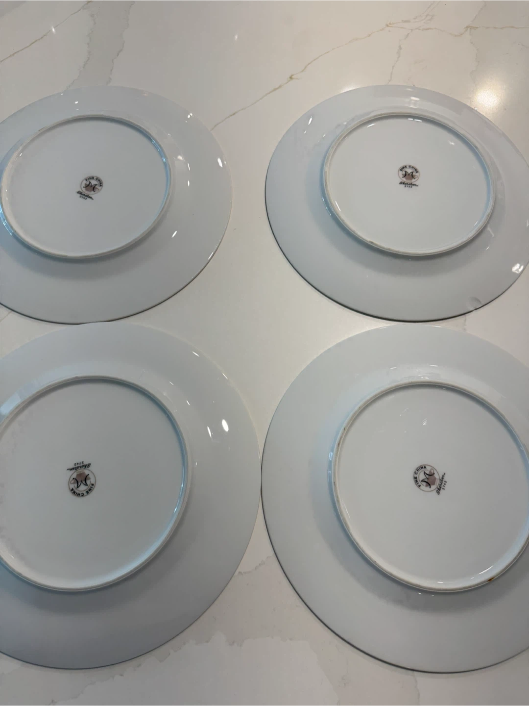 Set of 4 Sheraton Fine China Dinner Plates - photo 3