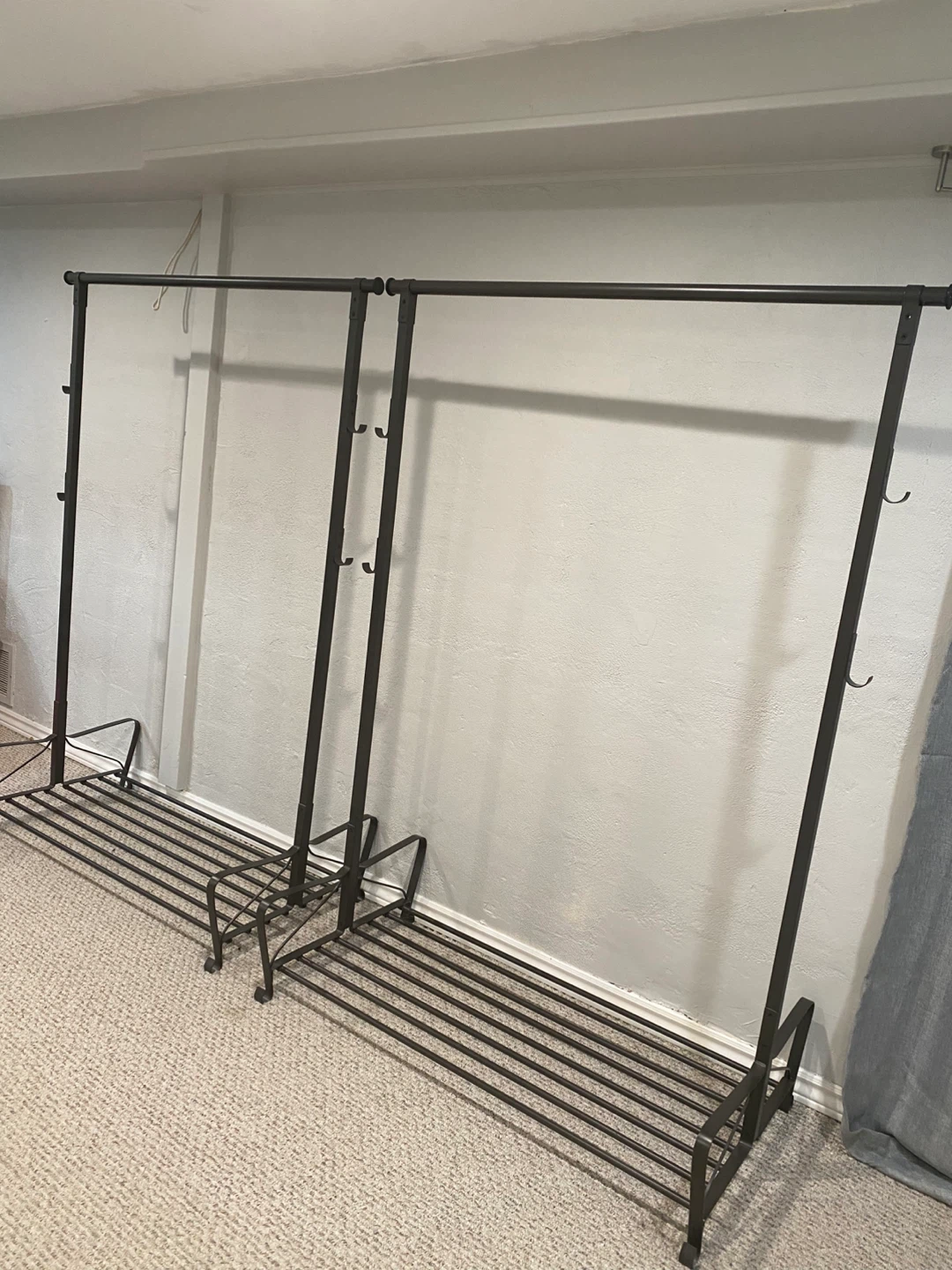 Metal Clothing Racks - Black Brown Colour - photo 2