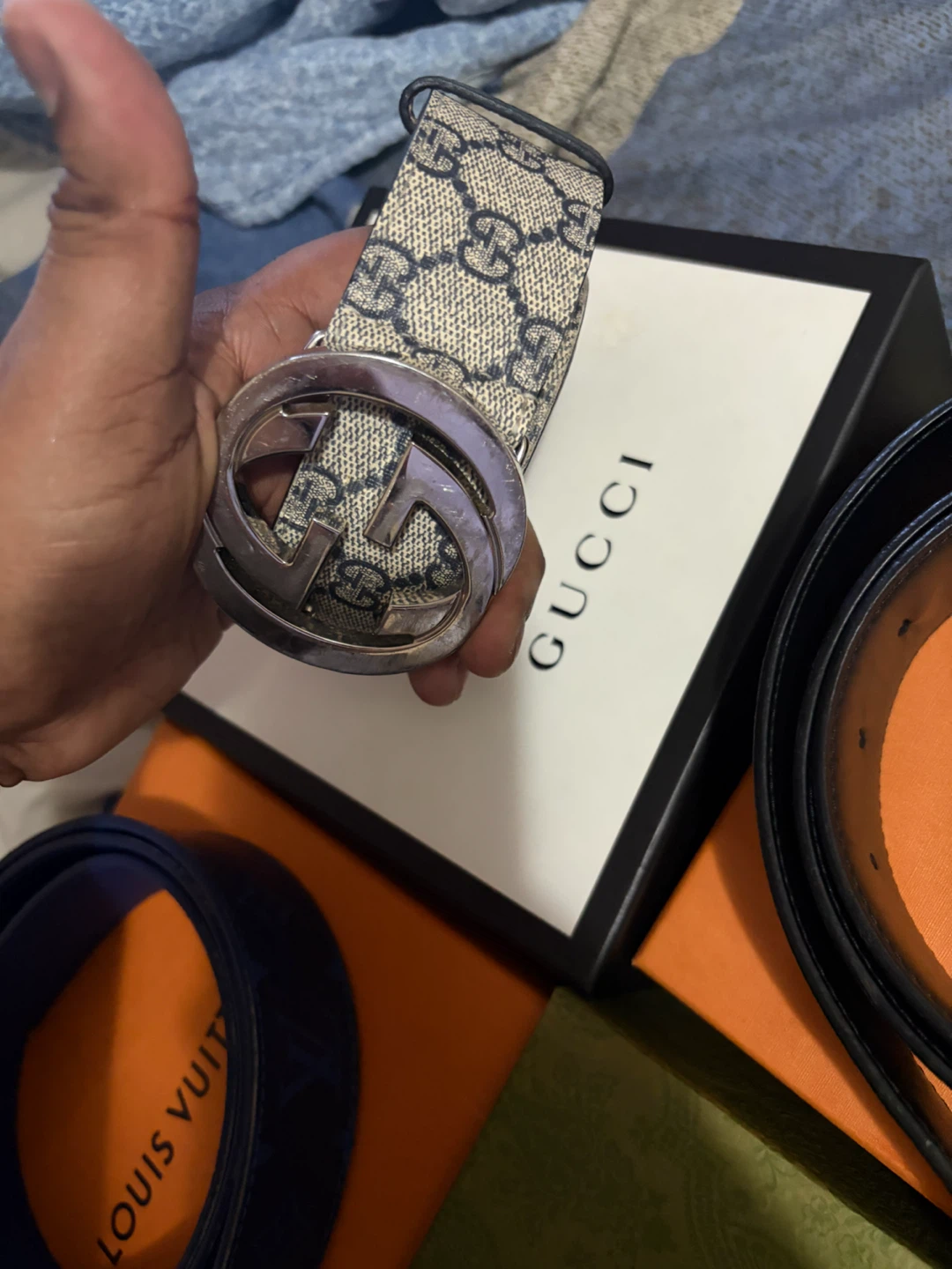 Gucci GG Belt with Interlocking G Buckle