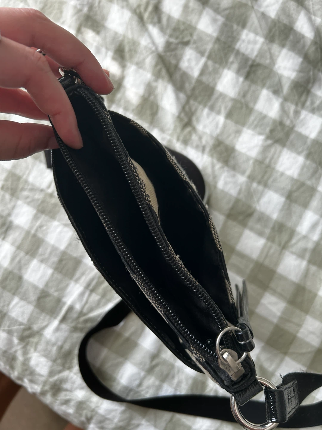 Vintage Coach Signature Stripe Crossbody Bag - photo 4
