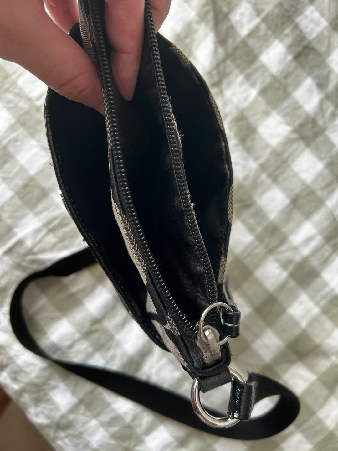 Vintage Coach Signature Stripe Crossbody Bag - photo 5