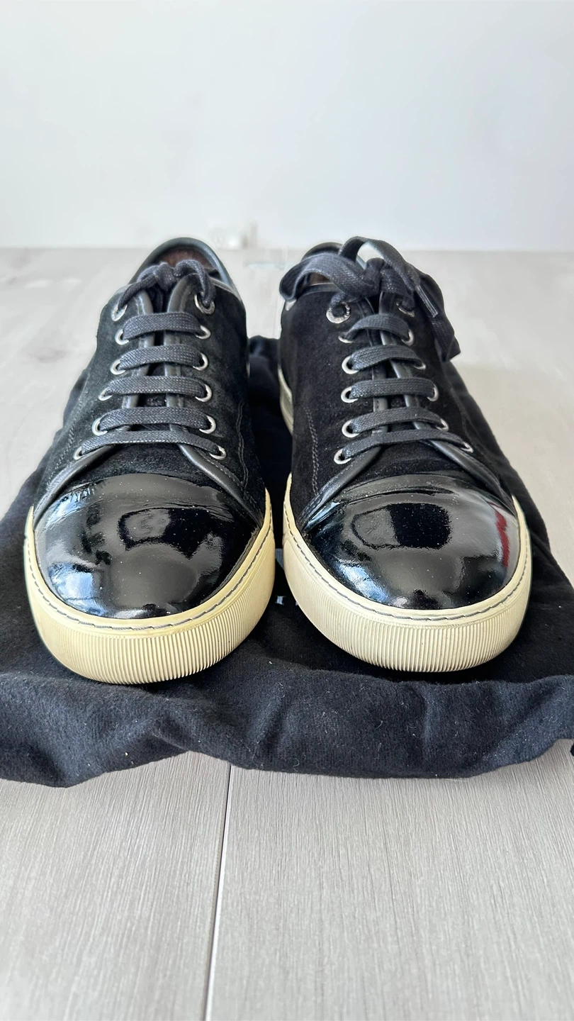 Lanvin Paris Black Suede Sneakers - photo 2