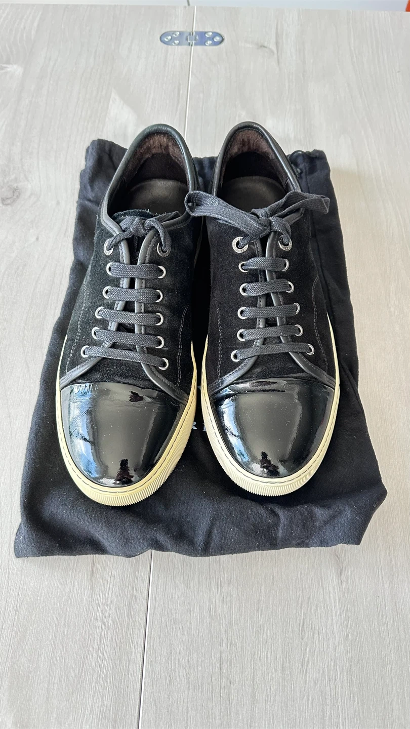 Lanvin Paris Black Suede Sneakers - photo 4