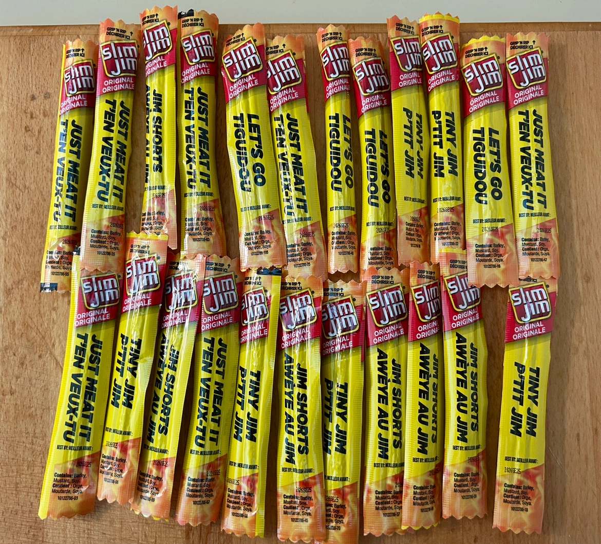 23 Slim Jim Original Meat Sticks