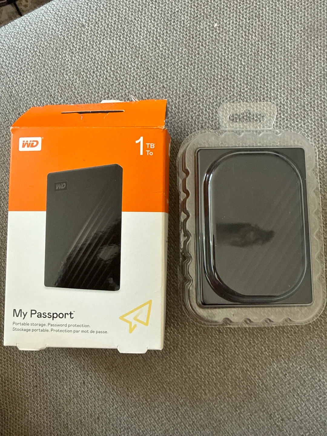 WD My Passport 1TB Portable External Hard Drive
