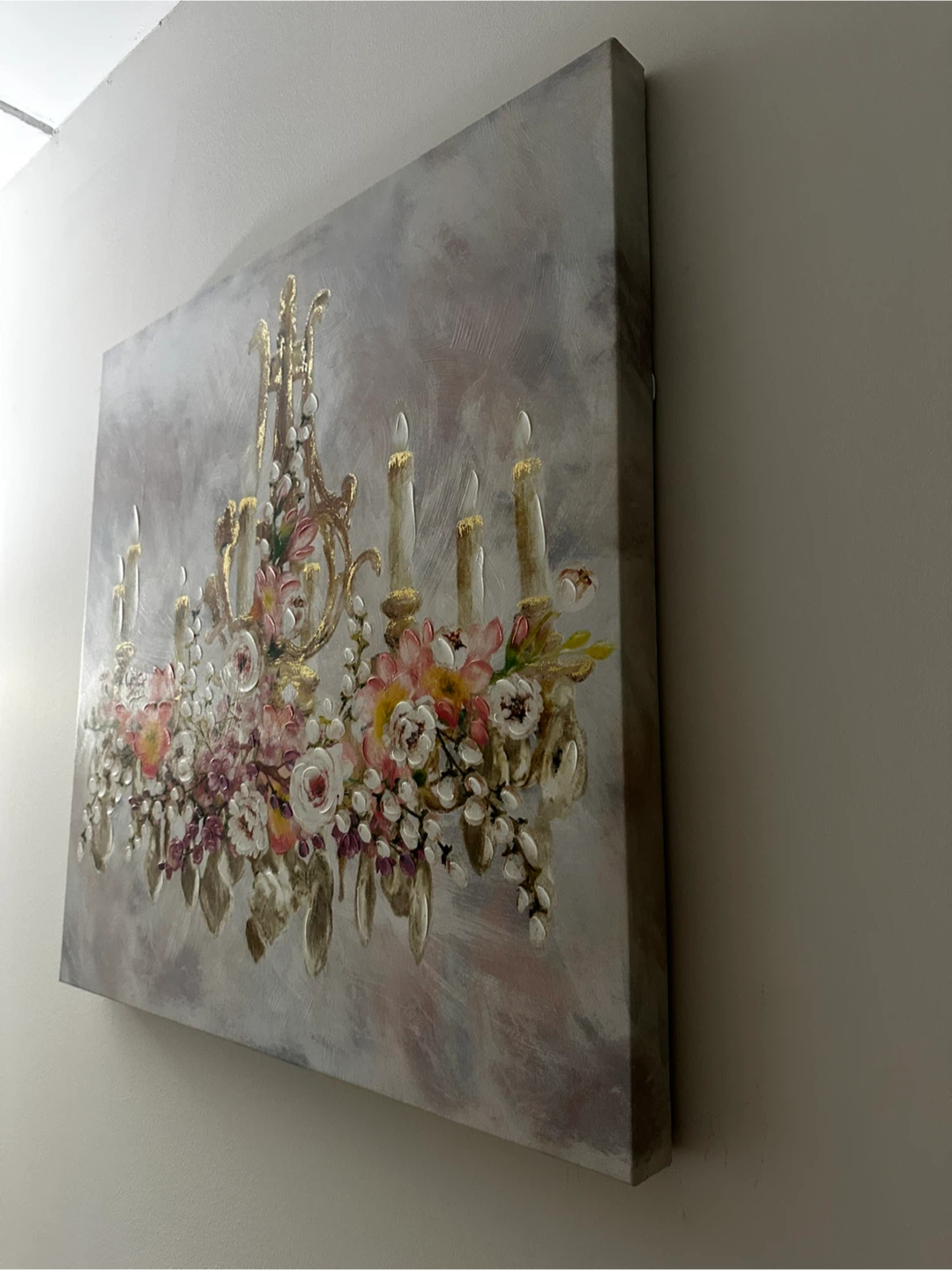 Floral Chandelier Canvas Painting - photo 2