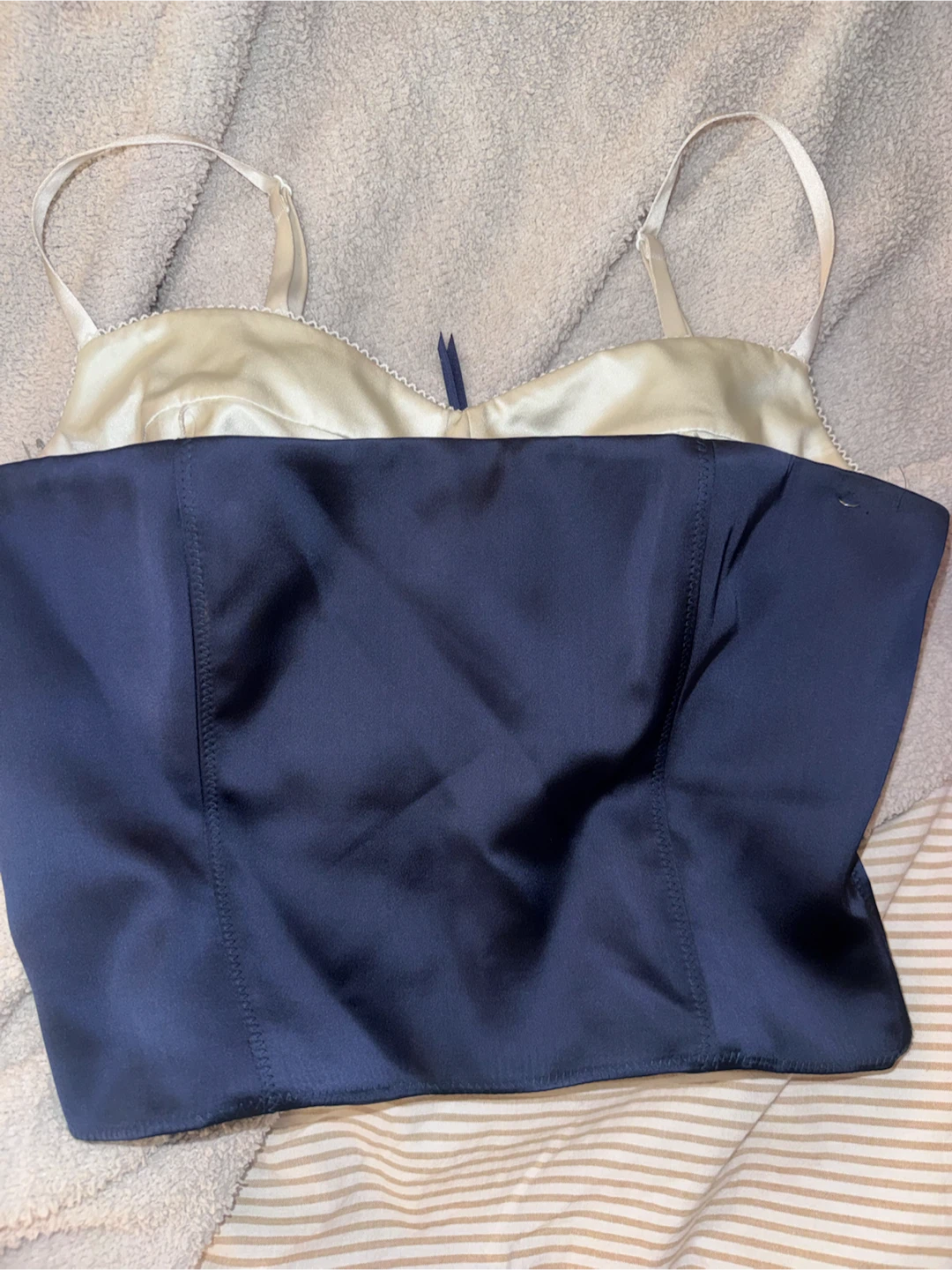 Aritzia Satin Bustier corset