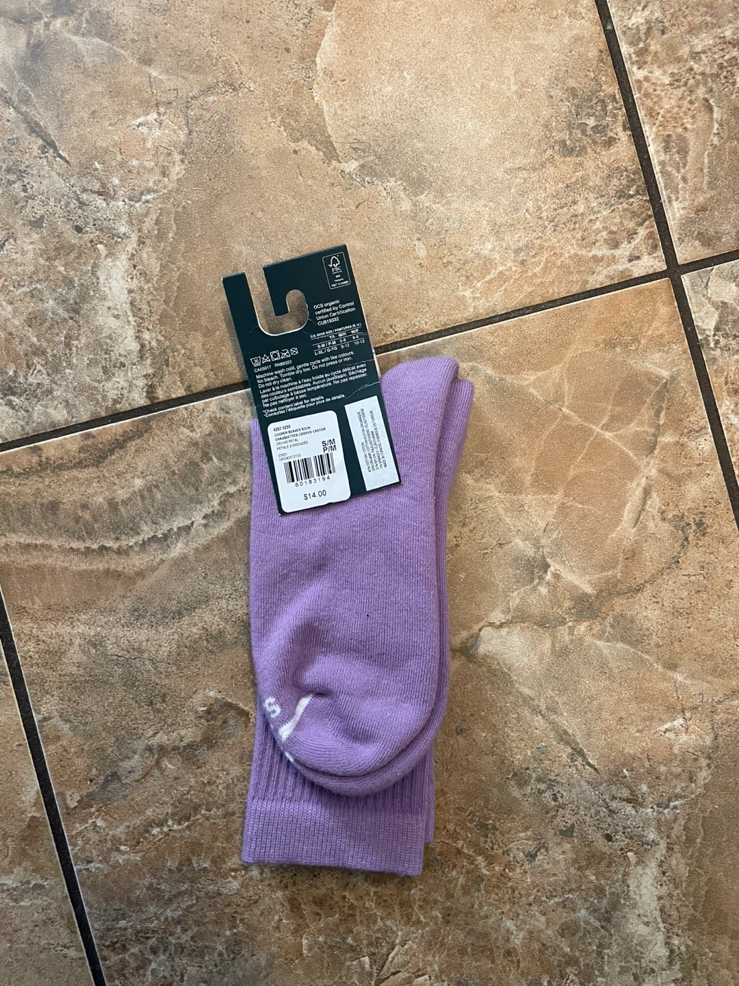 Roots Cooper Beaver Socks - Orchid Petal - photo 2
