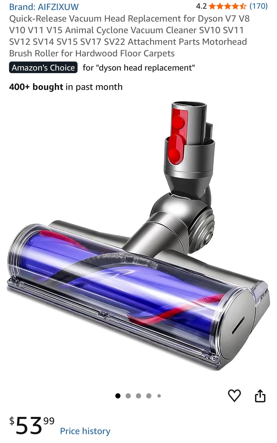 New Vacuum Head Replacement for Dyson V7 / V8 / V10 / V11 / V15 - photo 4
