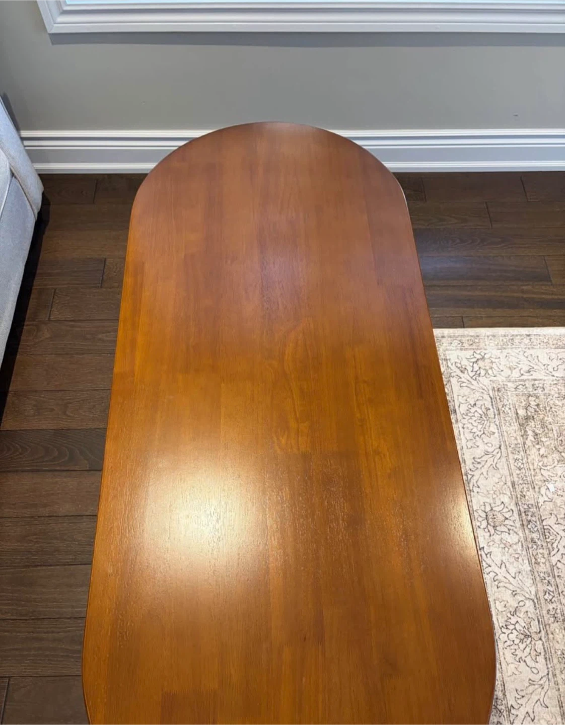 Oval Wooden Coffee Table - photo 4