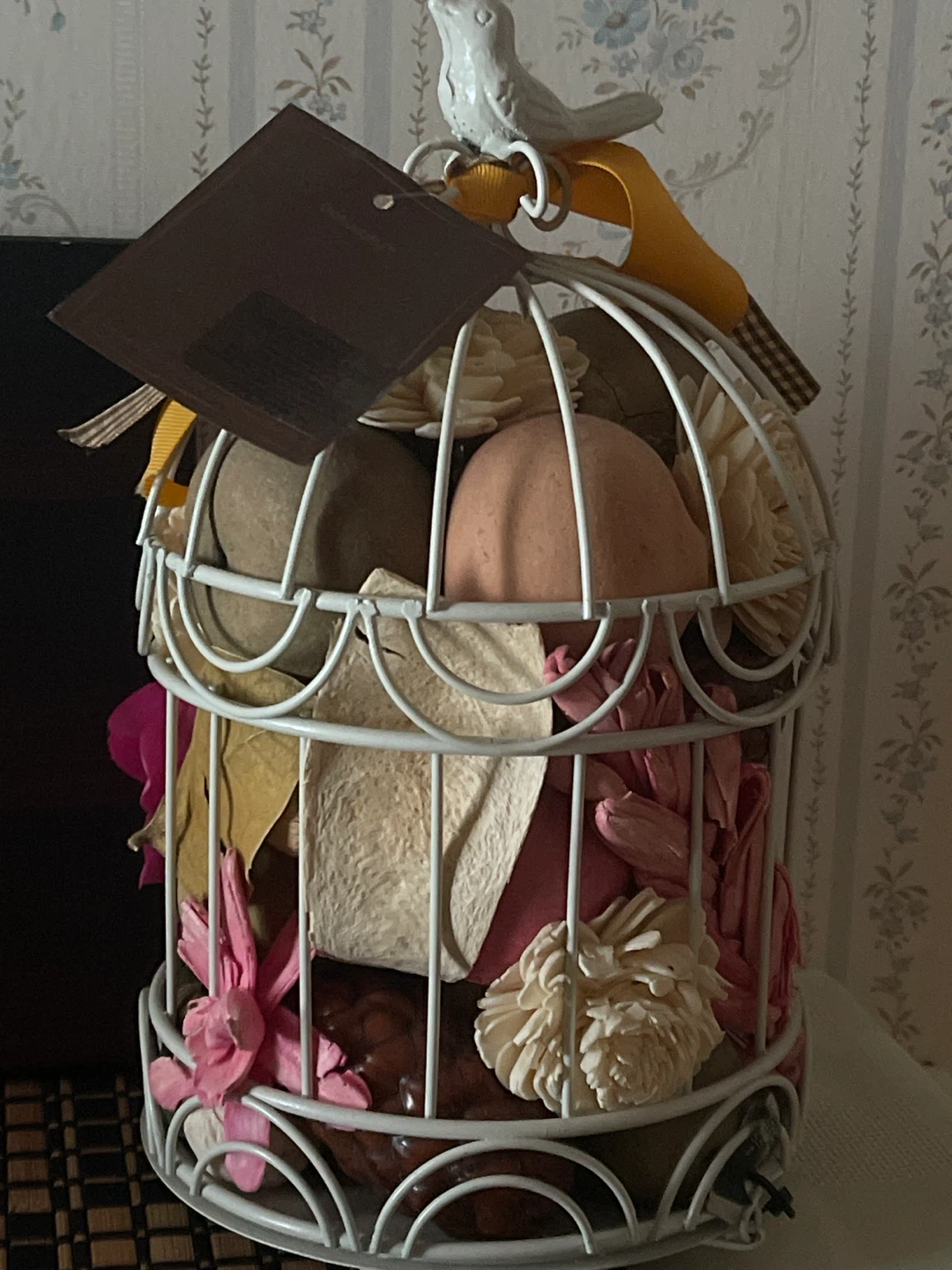 Decorative White Metal Birdcage - photo 4