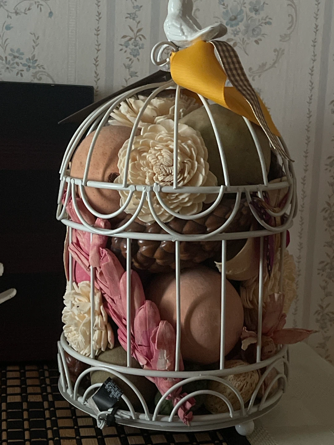 Decorative White Metal Birdcage - photo 3