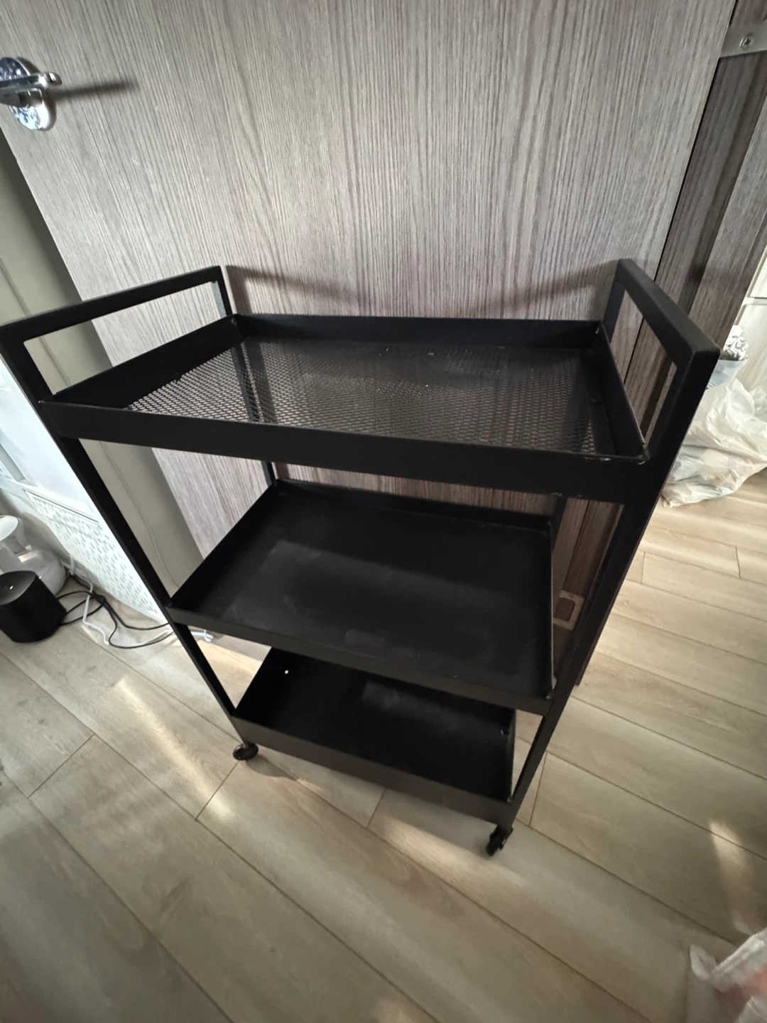 IKEA Black 3-Tier Rolling Storage Cart - photo 3