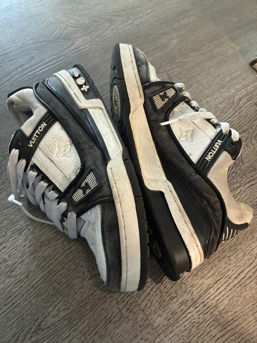 Louis Vuitton LV Trainer Sneakers Black and White