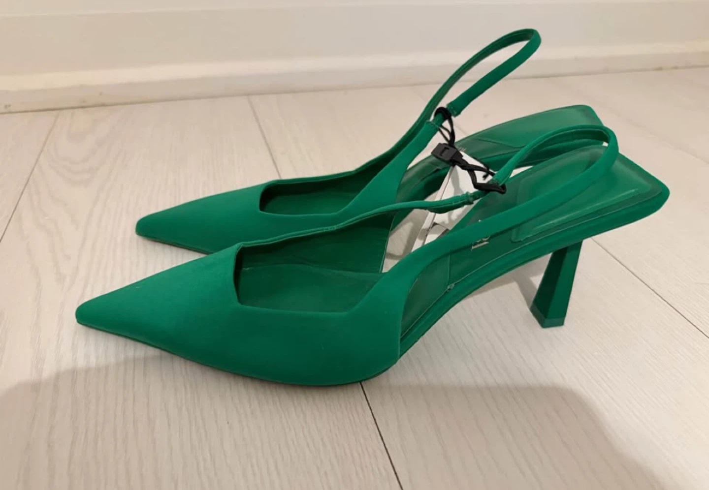 “NEW” Zara Fabric Heeled Slingbacks - photo 2