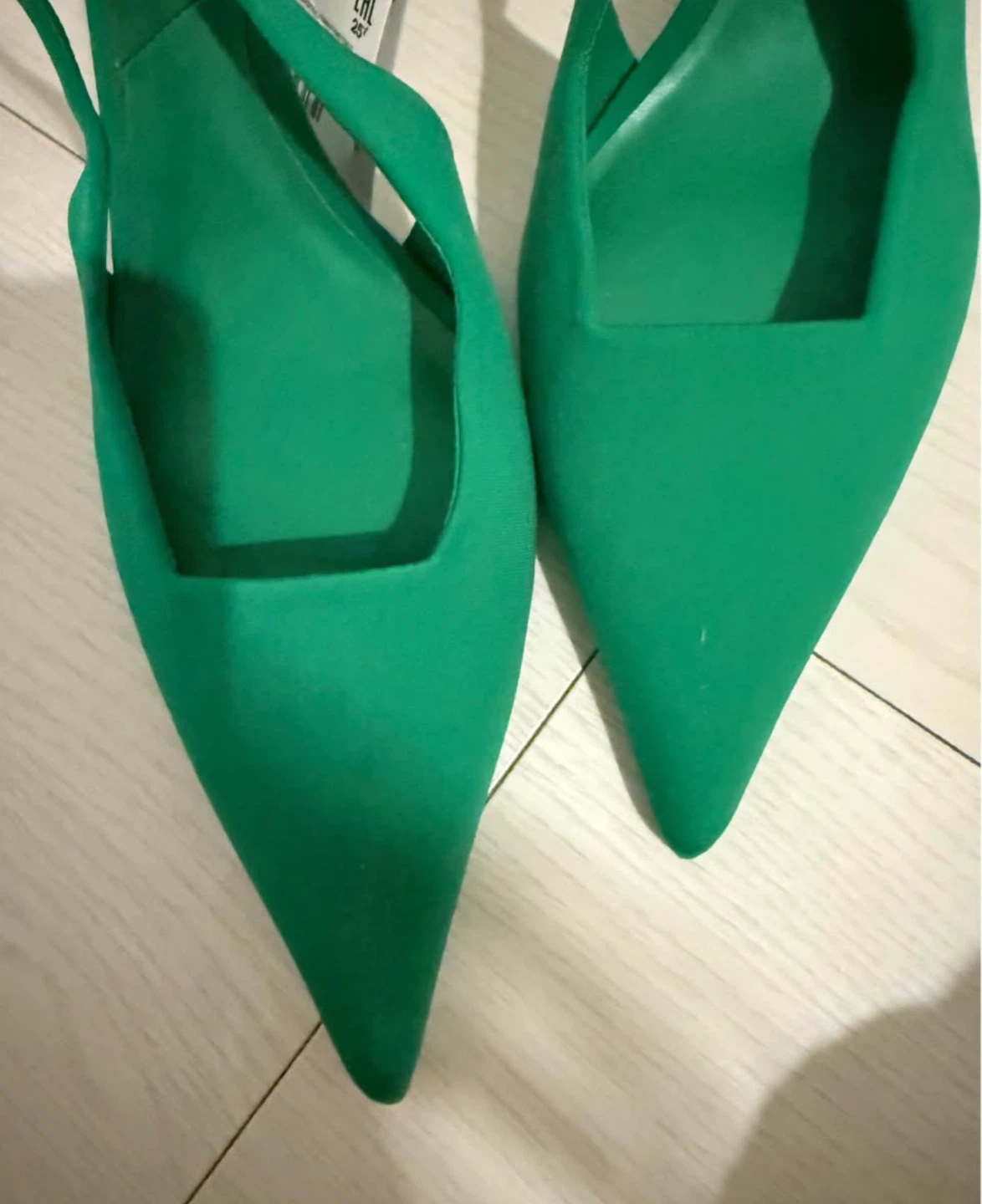 “NEW” Zara Fabric Heeled Slingbacks - photo 3