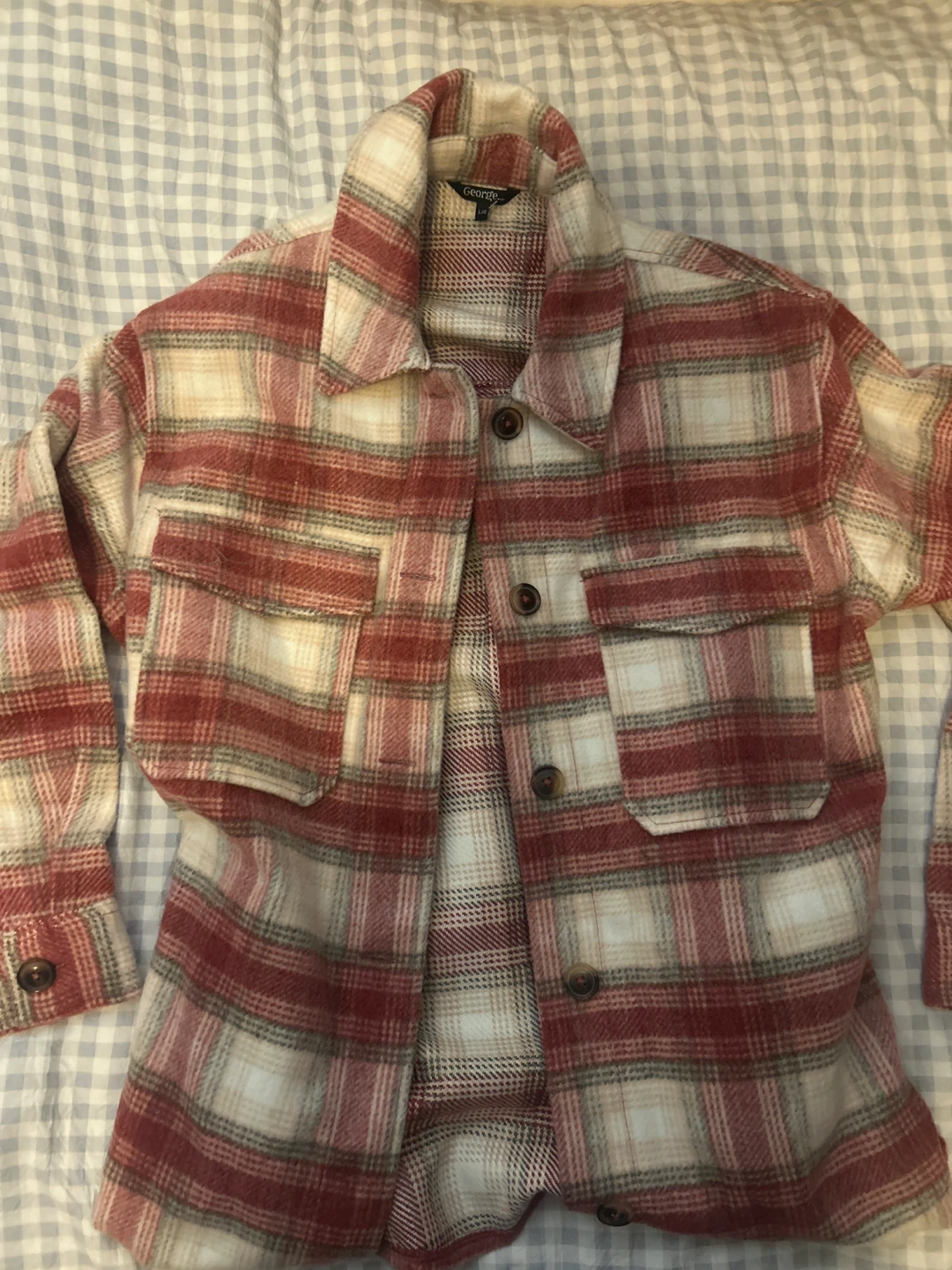 George Plaid Button-Up Shirt