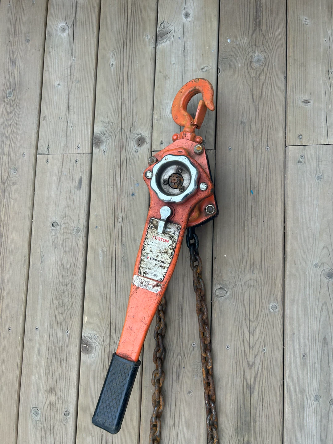 Procore 1.5 Ton Lever Chain Hoist