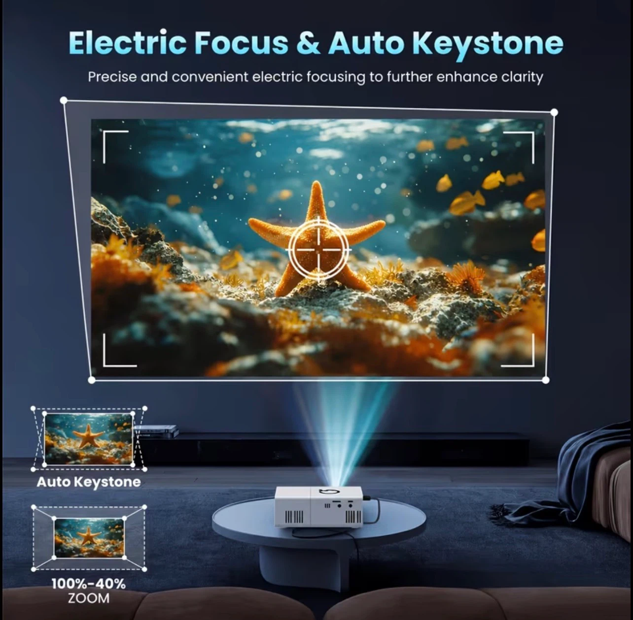 Portable W2 LED Projector - photo 5