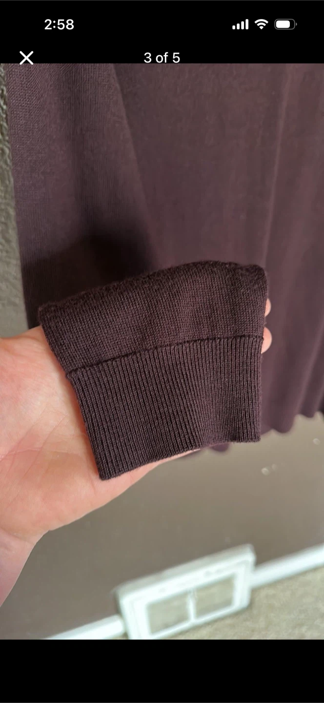 Calvin Klein Vneck Merino Wool Dress Sweater - photo 3