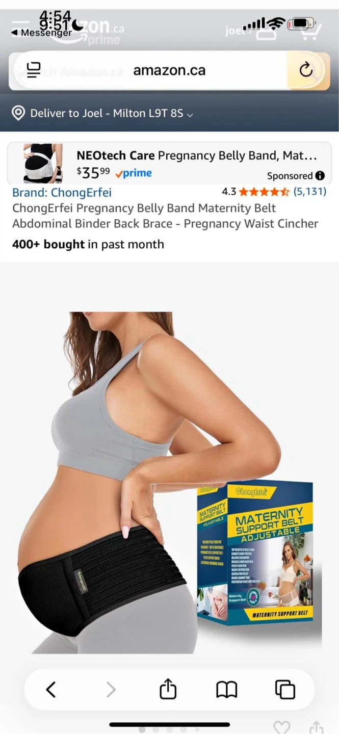 ChongErfei Maternity Pregnancy Belly Band