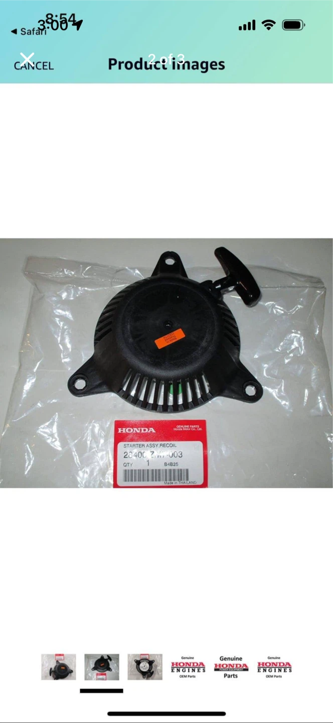Honda Genuine OEM Starter Assembly for Chain Saw # 28400-ZM7-003 - photo 2