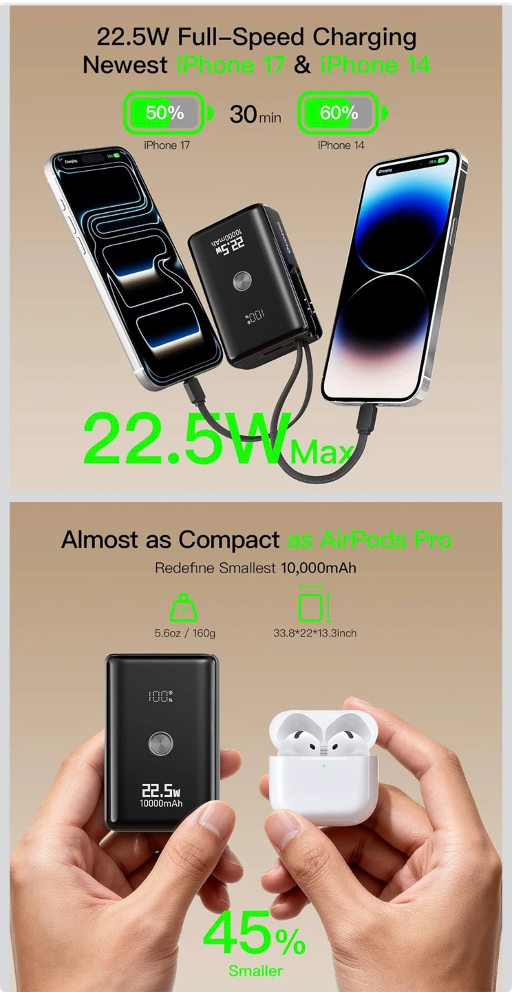 10000mAh Portable Power Bank - photo 2