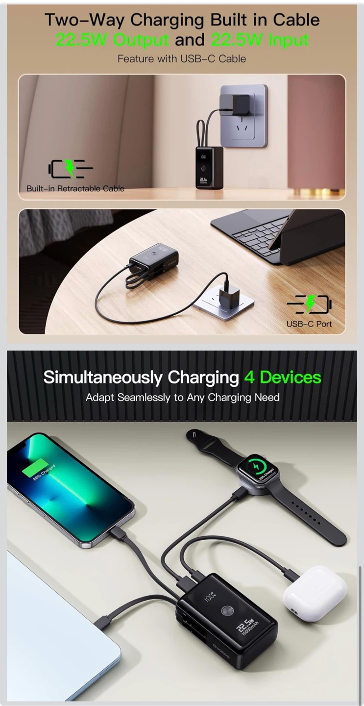 10000mAh Portable Power Bank - photo 5