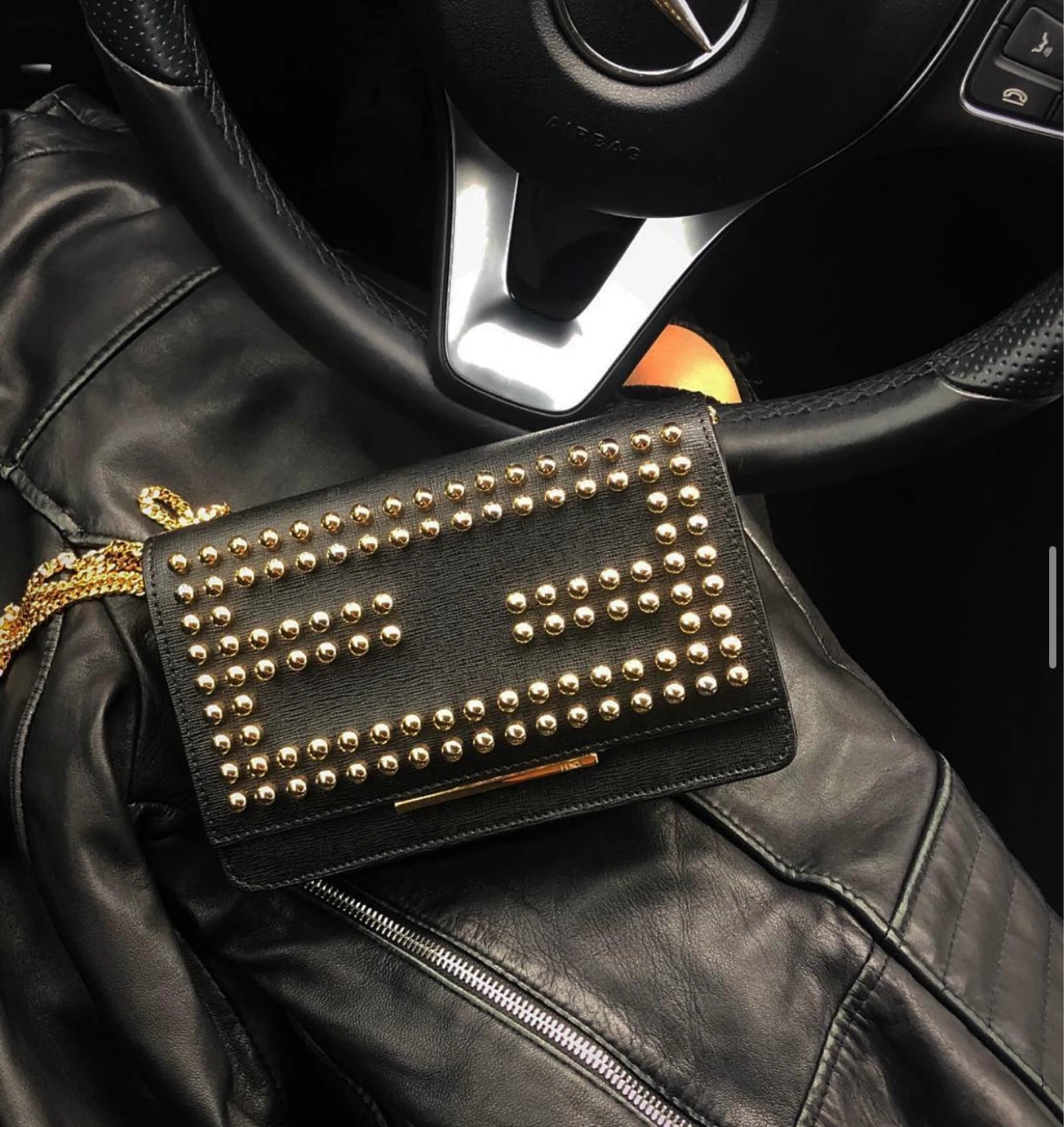 Fendi Black WOC Bag