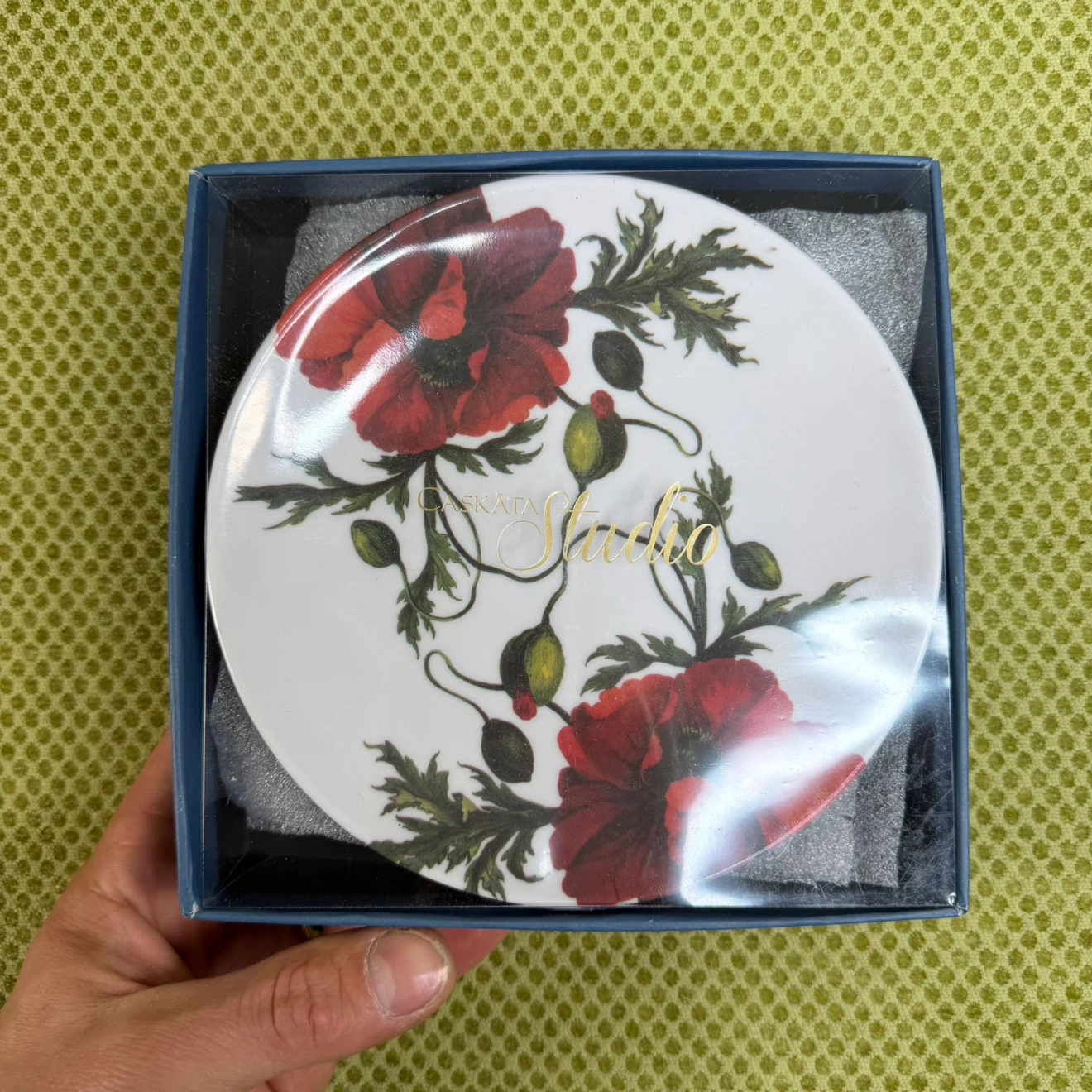Caskata Studio Poppy Floral Plate (Set of 4)